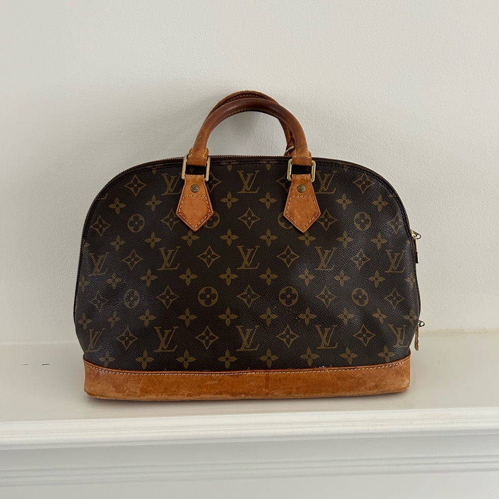 Louis Vuitton Dark Brown and Tan Satchel